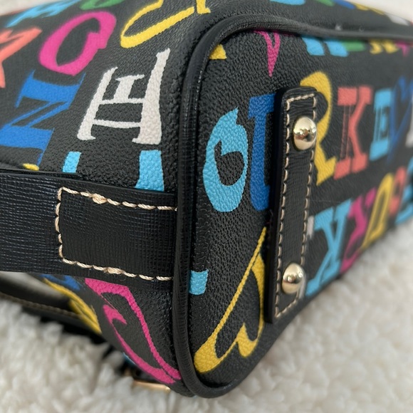 Dooney & Bourke Doodle Pod Backpack Black Multicolor - Picture 7 of 14